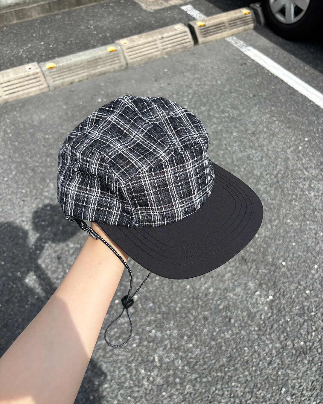 チェックストラップキャップ PZ0126