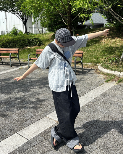 チェックストラップキャップ PZ0126