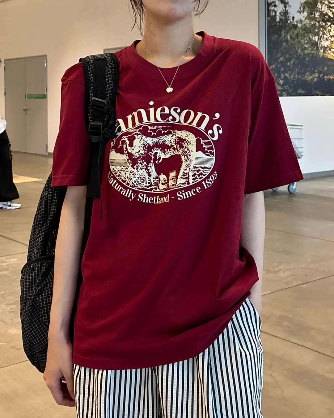 カレッジロゴアニマルプリントTシャツ PZ0134