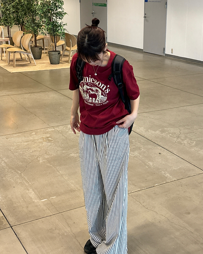 カレッジロゴアニマルプリントTシャツ PZ0134