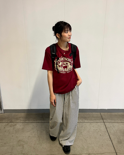 カレッジロゴアニマルプリントTシャツ PZ0134
