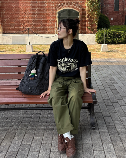 カレッジロゴアニマルプリントTシャツ PZ0134