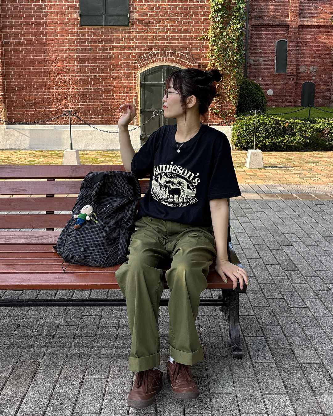 カレッジロゴアニマルプリントTシャツ PZ0134