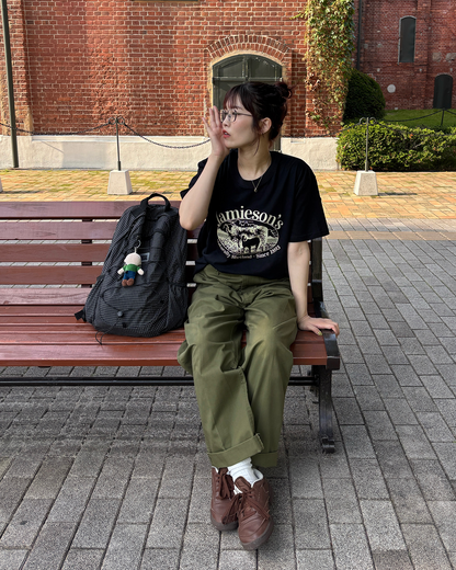 カレッジロゴアニマルプリントTシャツ PZ0134