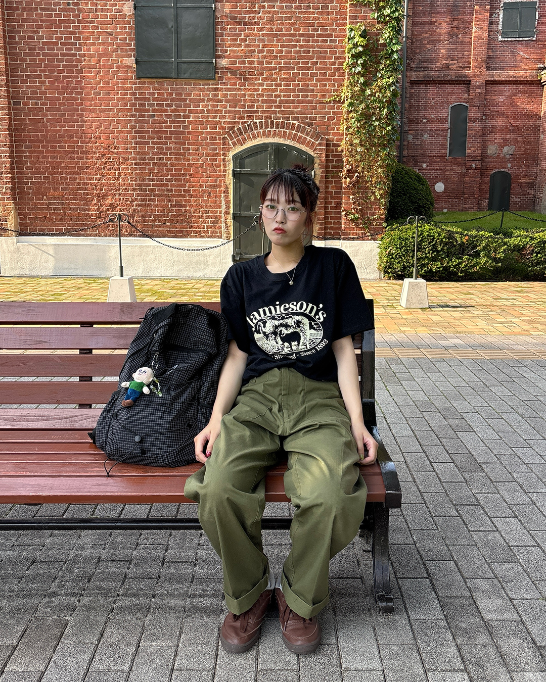 カレッジロゴアニマルプリントTシャツ PZ0134