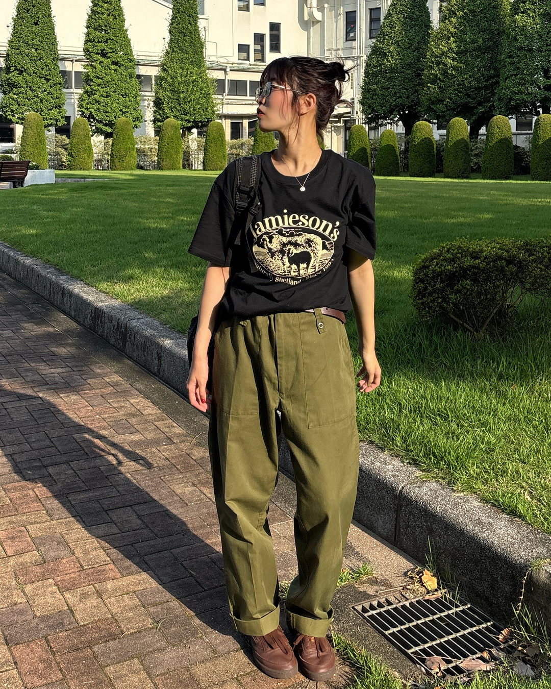 カレッジロゴアニマルプリントTシャツ PZ0134