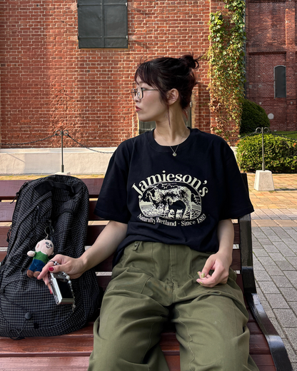 カレッジロゴアニマルプリントTシャツ PZ0134