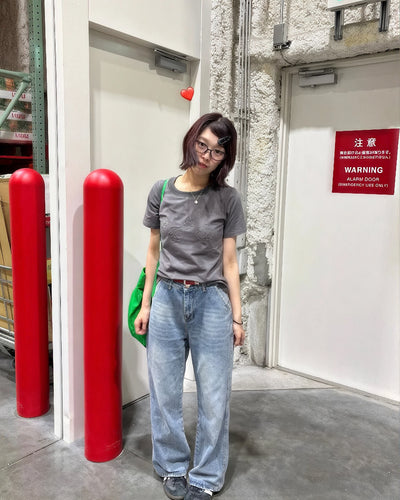フラワーデザインスリムTシャツ PZ0161