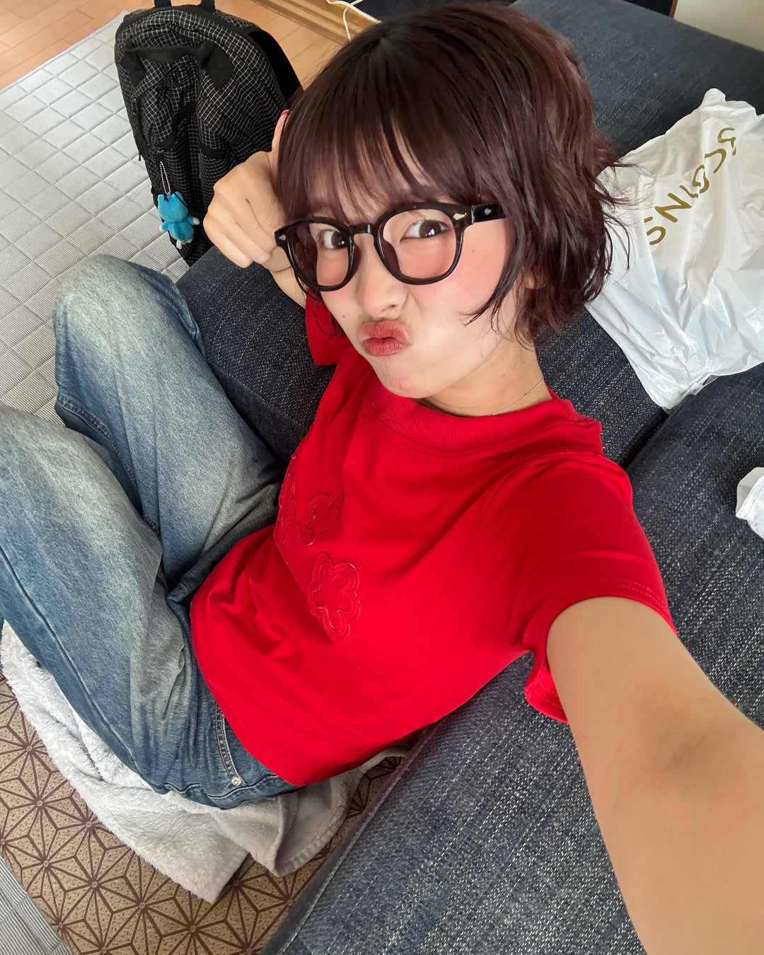 フラワーデザインスリムTシャツ PZ0161