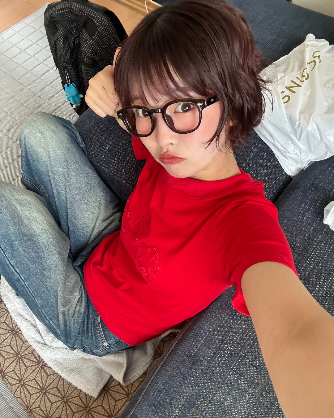 フラワーデザインスリムTシャツ PZ0161
