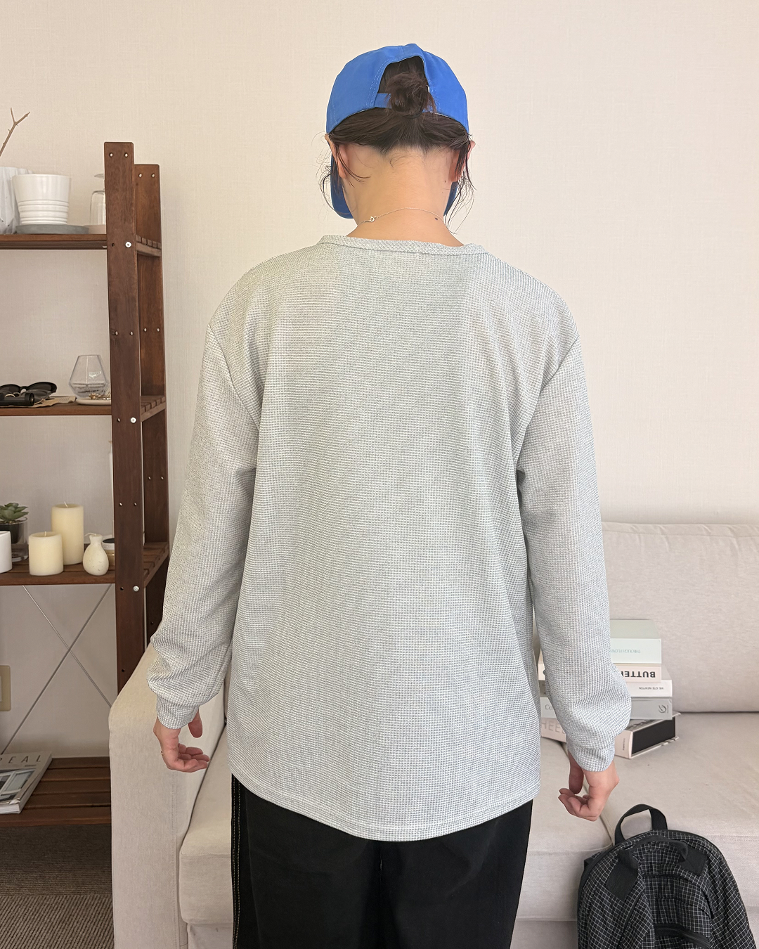 ルーズヘンリーネックロンT PZ0169