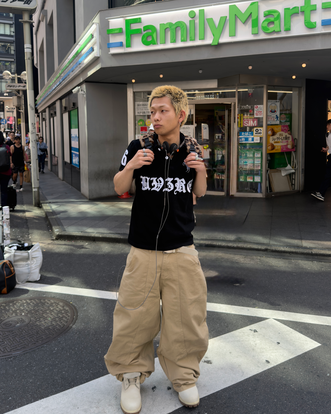アメリカンハイストリートバレルレッグカーゴパンツ RD0019