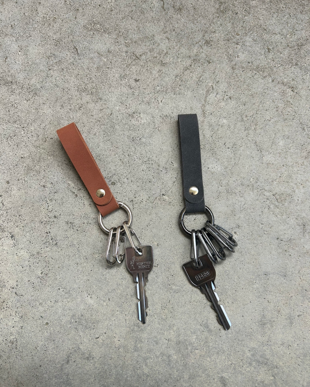Leather Key Ring with 5 Ring Hooks RG0005