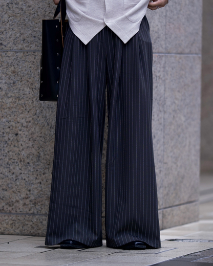 SHIKITARI MIX TUCK DESIGN WIDE SLACKS MIX TUCK DESIGN WIDE SHIKITARI MIX TUCK DESIGN WIDE SLACKS MIX TUCK DESIGN WIDE
