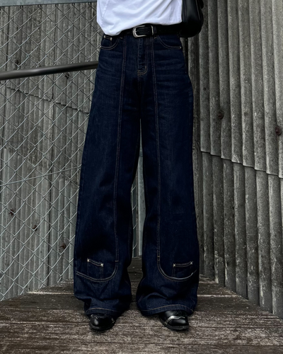 リバースステッチデニムパンツ RG1001