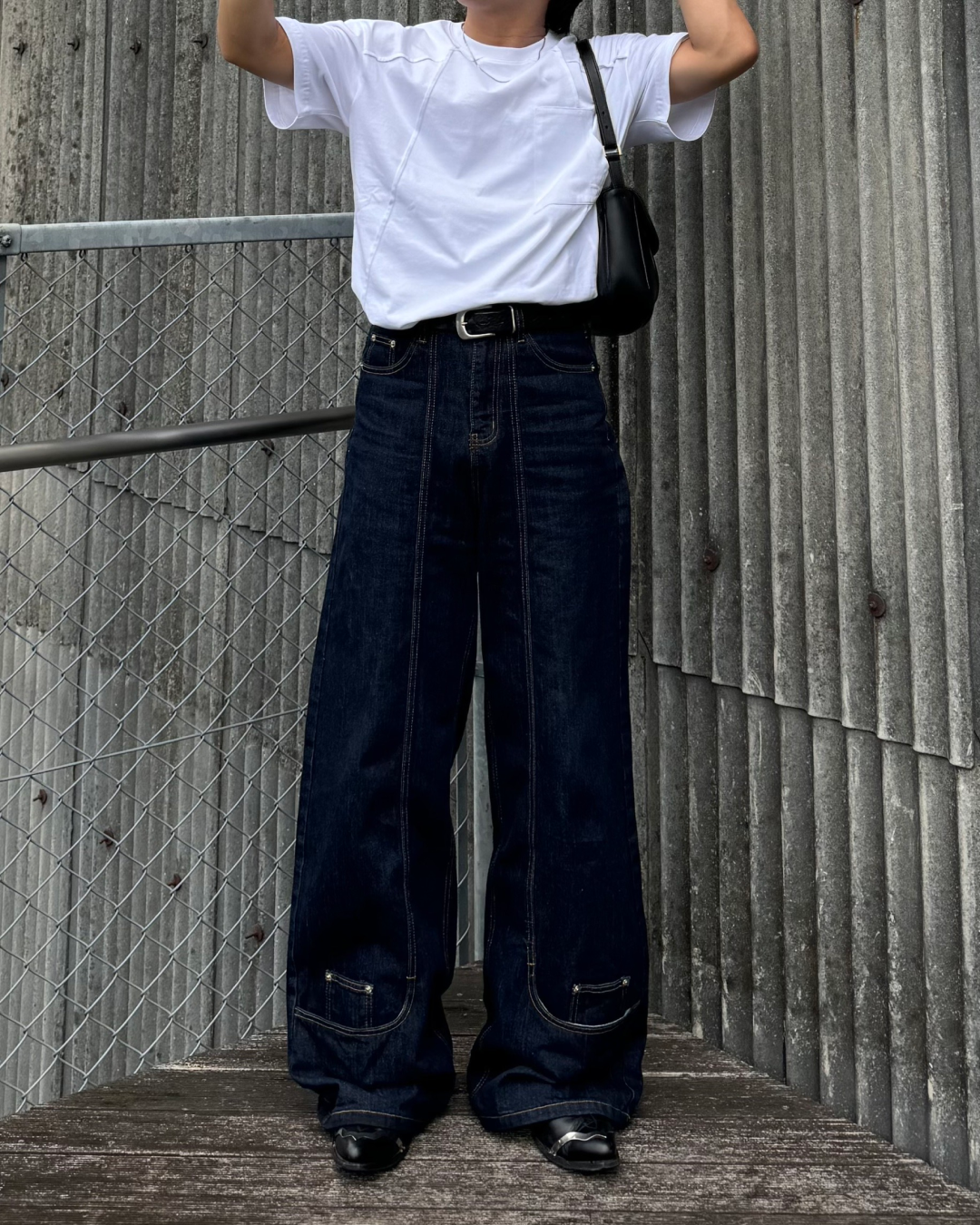 リバースステッチデニムパンツ RG1001