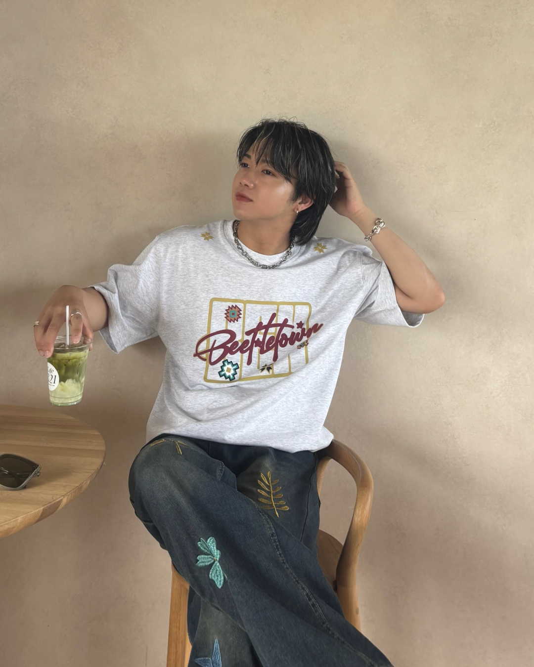 ポップアメリカンプリントTシャツ RG1027