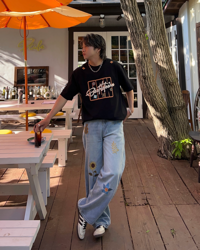 ポップアメリカンプリントTシャツ RG1027