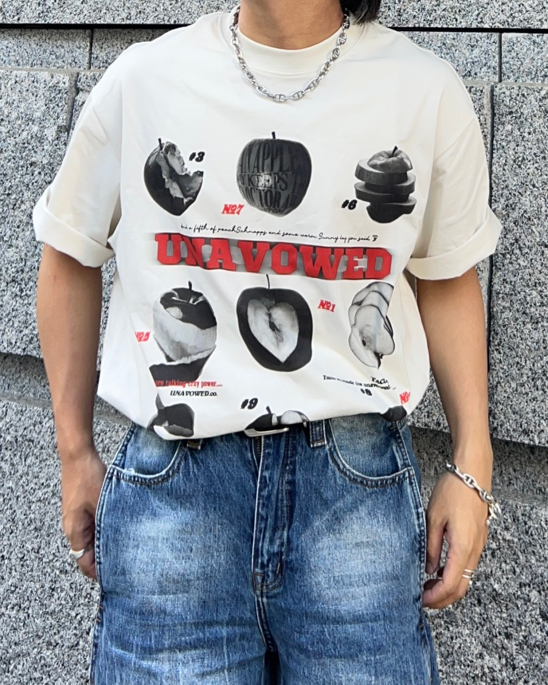 アップルプリントTシャツ RG1038