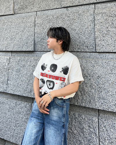アップルプリントTシャツ RG1038