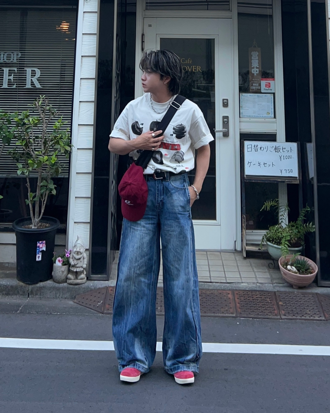 アップルプリントTシャツ RG1038