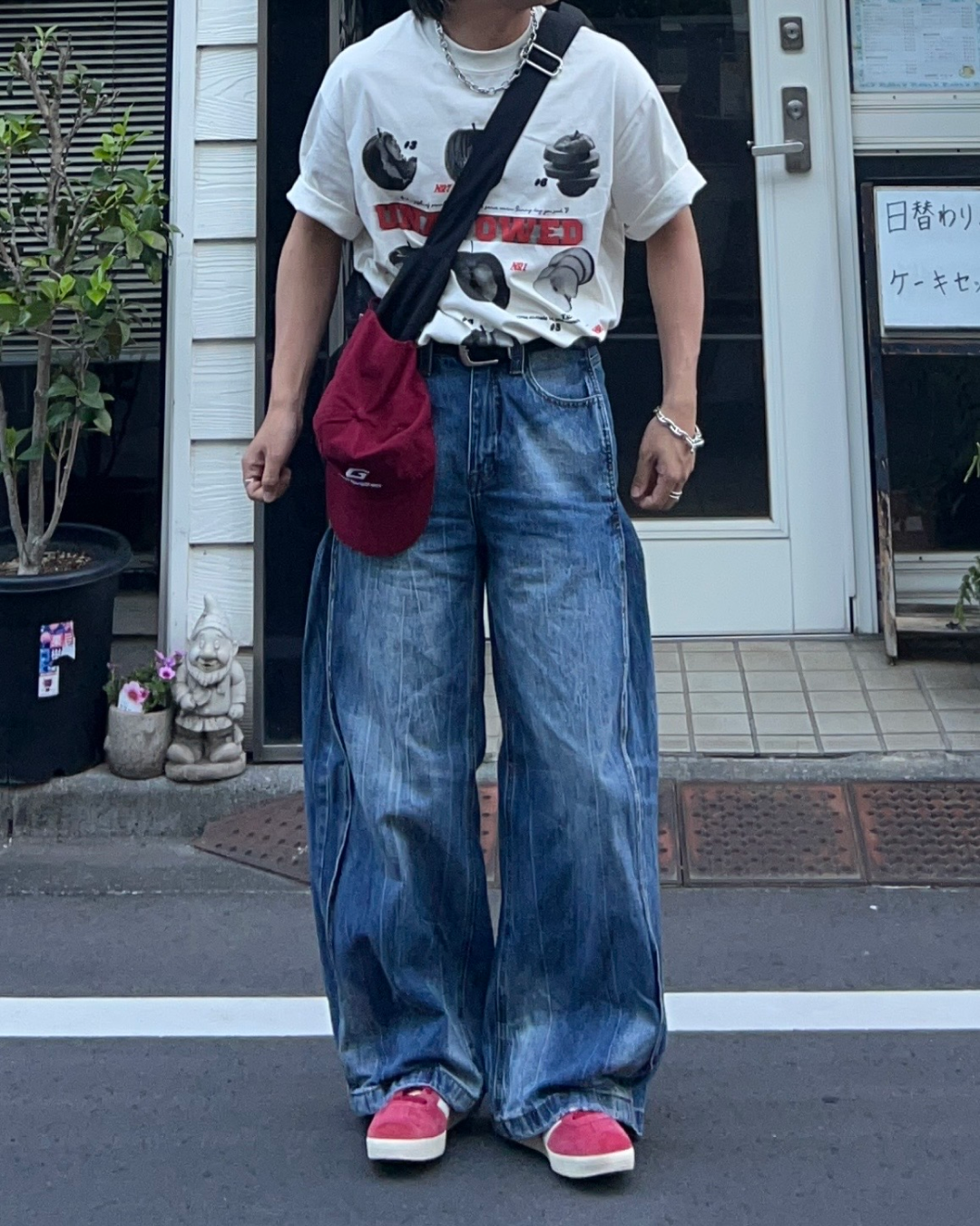 アップルプリントTシャツ RG1038