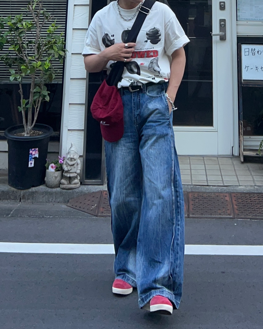 アップルプリントTシャツ RG1038