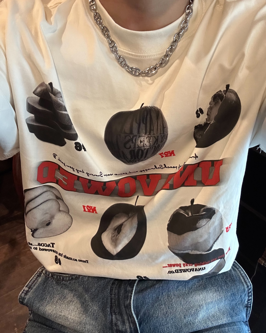 アップルプリントTシャツ RG1038