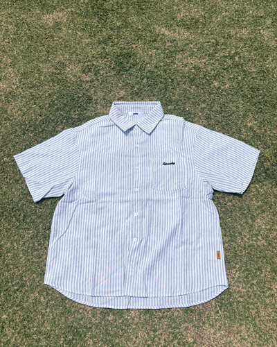 【即納】ストライプ刺繍シャツ RG1059