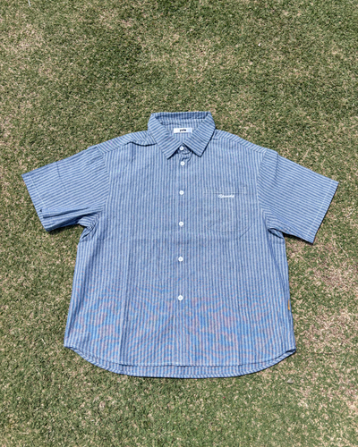 【即納】ストライプ刺繍シャツ RG1059