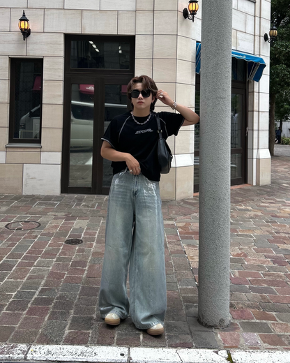 ミラー加工デニムパンツ RG1079