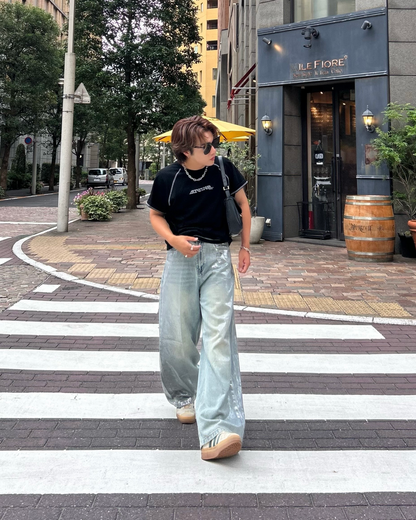 ミラー加工デニムパンツ RG1079