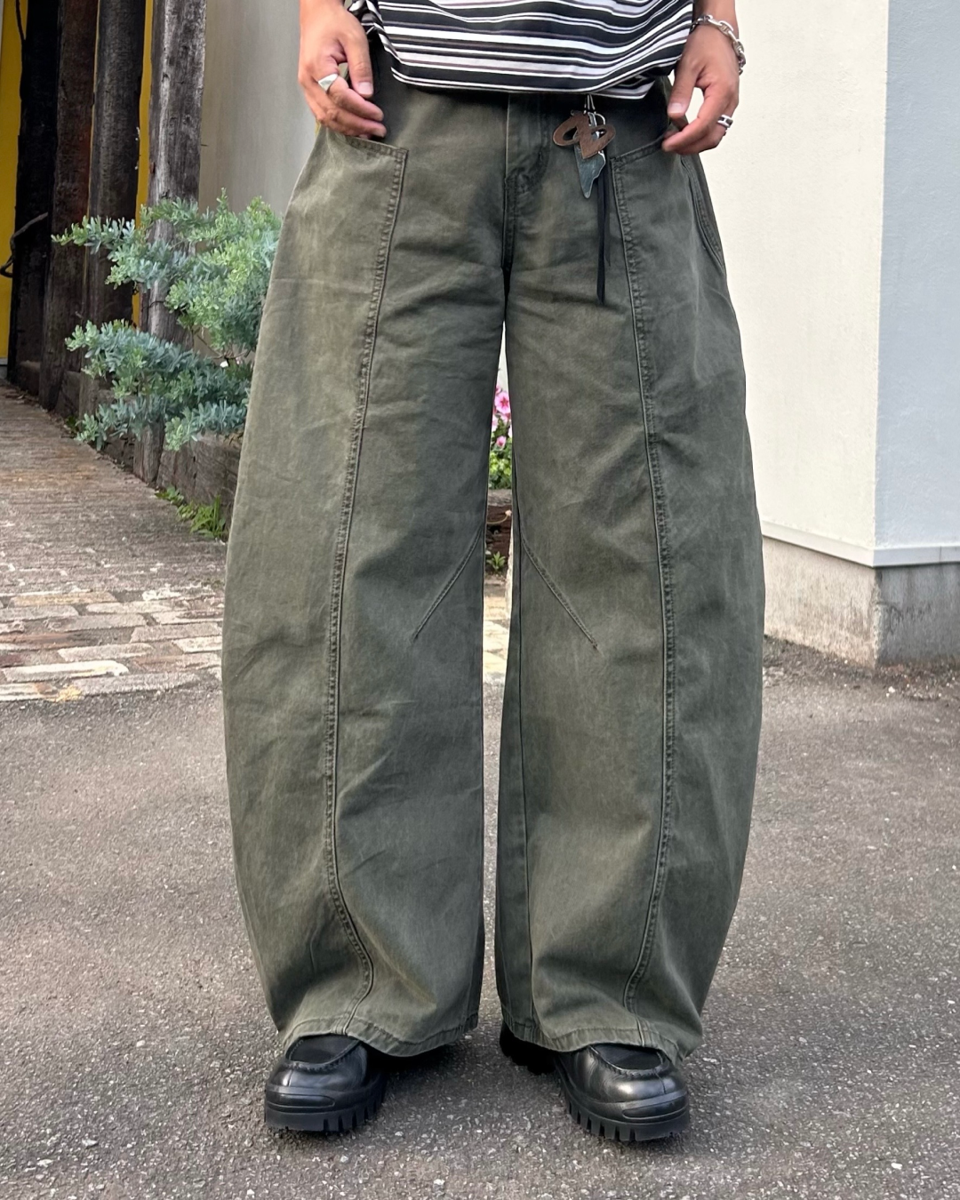 古着　バルーンパンツ　カーゴパンツ　ワイドパンツ　リメイク 古着 バルーンパンツ カーゴパンツ ワイドパンツ リメイク 楽天
