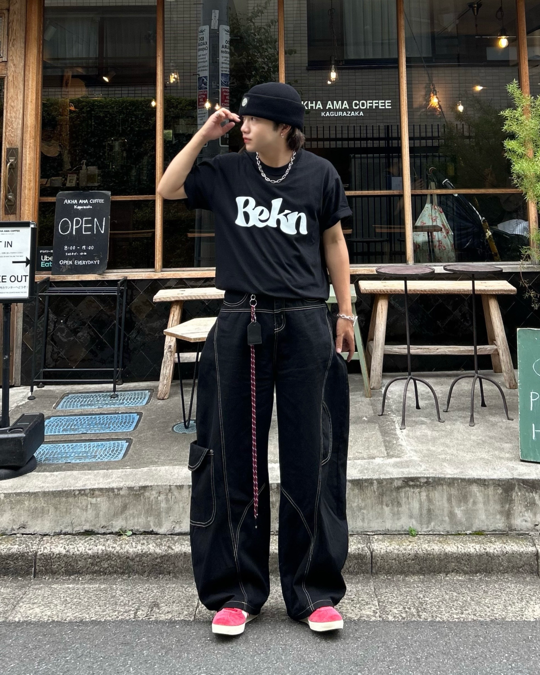 ステッチデニムパンツ RG1103