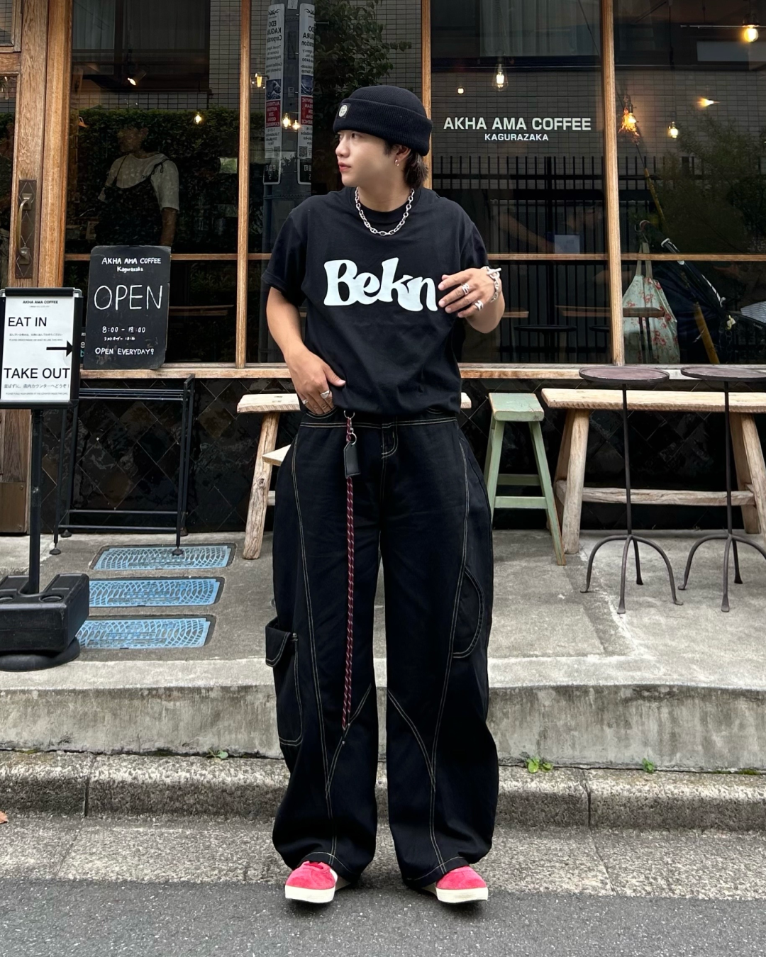 ステッチデニムパンツ RG1103