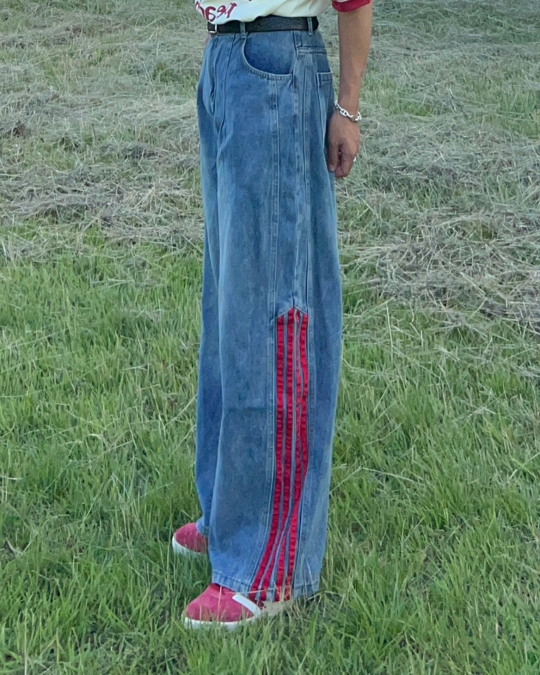 サイドラインデニムパンツ RG1106