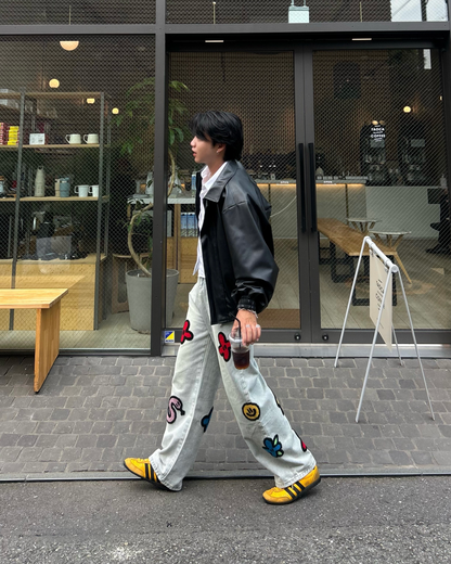 ワッペンデニムパンツ RG1145