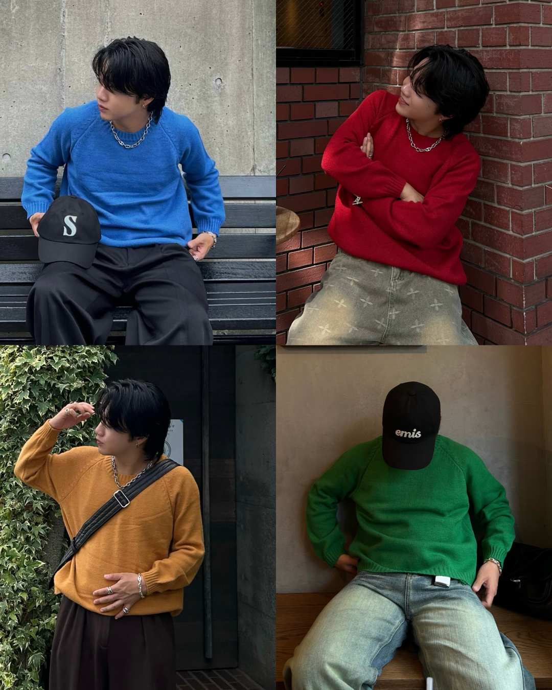 マルチカラーセーター RG1182