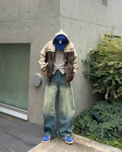 【即納】バイカラーカレッジジャケット RG5004