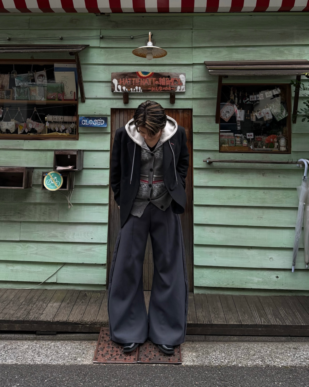 【即納】シャギーライン デザインカーディガン RG5007