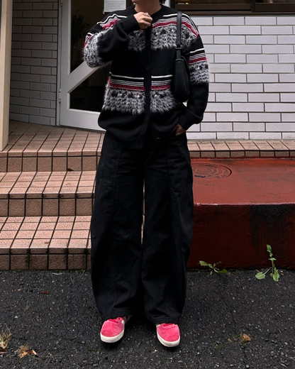 【即納】シャギーライン デザインカーディガン RG5007