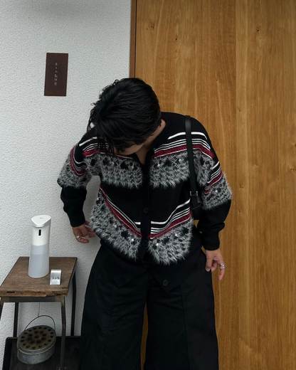 【即納】シャギーライン デザインカーディガン RG5007