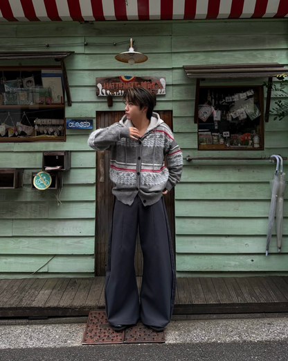 【即納】シャギーライン デザインカーディガン RG5007