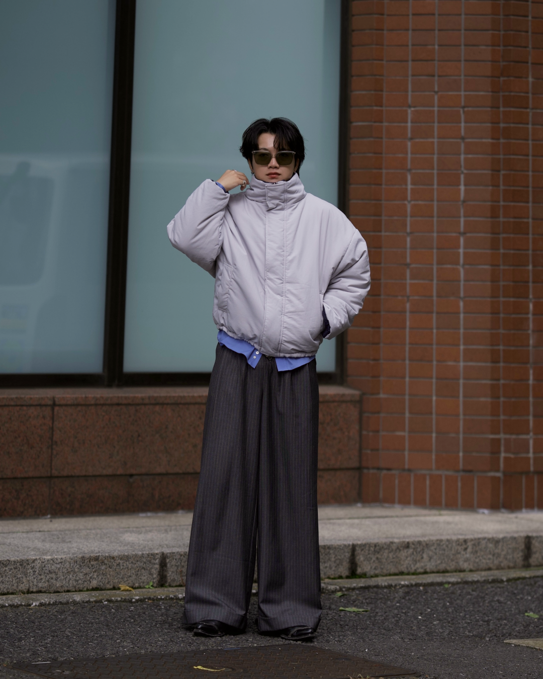 【11/25 19:00販売開始 オリジナル 即納】ナイロンリバーシブルパッファージャケット RG6001