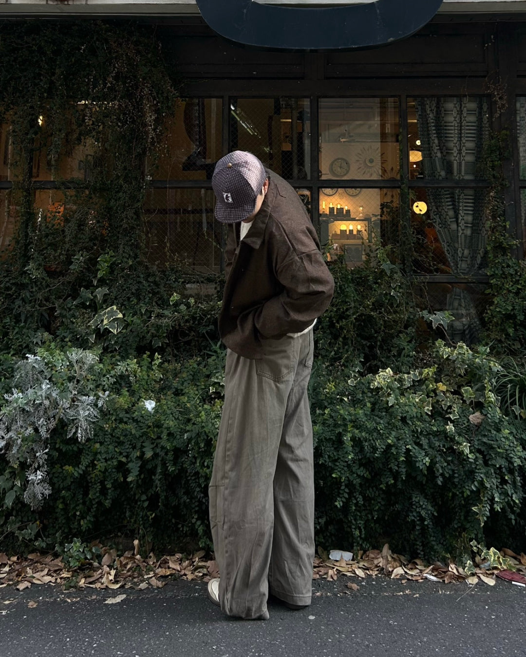 ラウンドネックケーブルニット RG7100