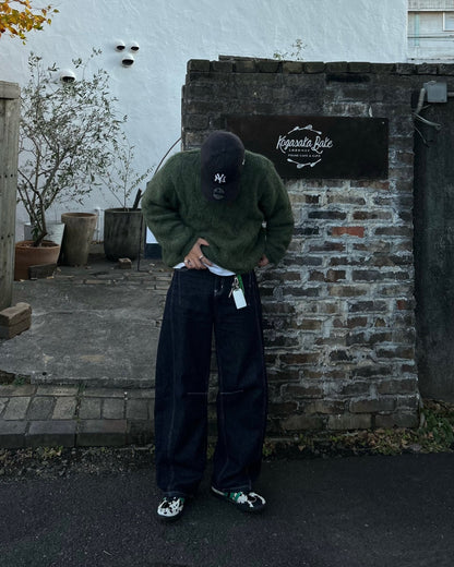 ラウンドネックケーブルニット RG7100