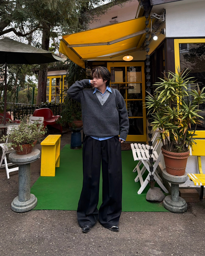 ルーズVネックニットプルオーバー RG7117