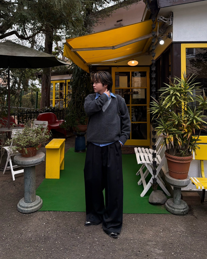 ルーズVネックニットプルオーバー RG7117