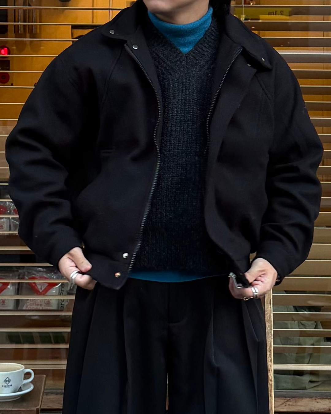 スタンドカラーラインジャケット RG7125