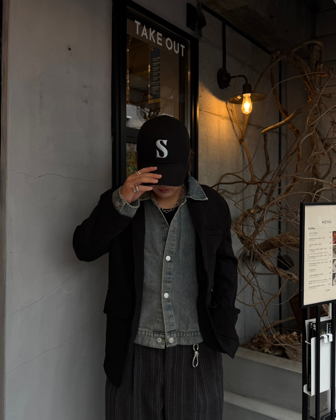 フェイクツーピースデニムジャケット RG7165